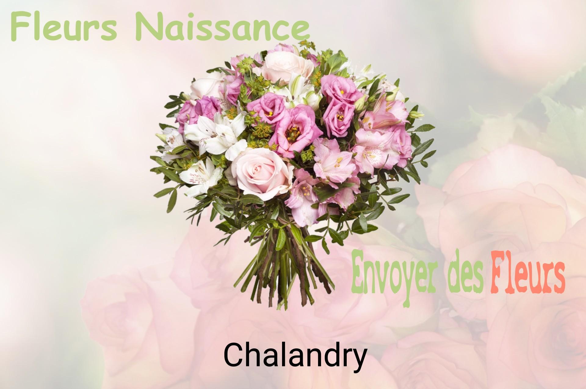 Bouquet de fleurs de naissance livré à Chalandry